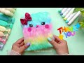 DIY Kawaii Cat Notebook at Home _ How to make a Cute Rainbow Cat Notebook