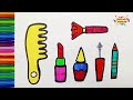 Drawing and coloring makeup and beautiful objects for children 💄💅👁️🖌️🌈 Drawings for children 🌈