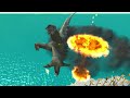 Lava Tornado Arena - King Kong + Mutant Primates vs Godzilla + Infernals | ARBS