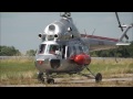 Russian Mil Mi-2 Helicopter landing in Giebelstadt Germany Panasonic HC-V100 Camera