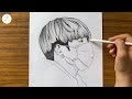 How to draw BTS Jungkook  | Jungkook sketch step by step | Easy drawings for beginners