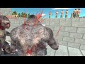 Brick Castle Defense: Archers vs Ape Army Animal Revolt Battle Simulator
