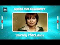 Guess the Celebrity in 5 Seconds | 50 Legends of Hollywood | Celebrity Quiz Retro Edition