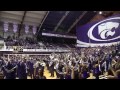 K-State Marching Band surprises crowd at KU vs KSU volleyball match