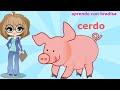 los animales terrestres para niños en español video educativo- aprendo con bradisa