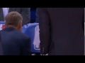 Amazed Steve Kerr talks to Steph Curry after 25 points quarter vs L.A. Clippers (HD/HQ)