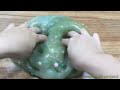 Mixing Store Bought Slime into Clear Slimey slimey