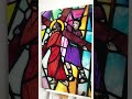 Christian Jesus Cross Tempered Glass Wall Art