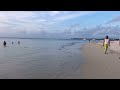 4K | Trou Aux Biches Beach, Peaceful walk as sunset approaches 📍Mauritius Island🏝️| Île Maurice