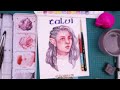 Best Watercolor Portrait Process! My Baldur's Gate 3 Character Again... Day 18