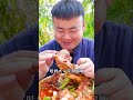 Anglerfish with Spicy Chili & Spicy Squid Sausage || TikTok Funny Mukbang || Songsong and Ermao