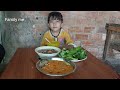 Mắm Chưng Trứng Với Canh Khoai Tím Nấu Tôm / Bữa Cơm Quê Nhà //Family me