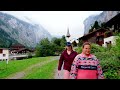 Lauterbrunnen Switzerland Walking Tour | Staubbach Falls | 4k HDR