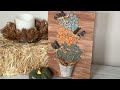 Button Pumpkin Topiary Sign for Fall