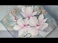 You HAVE to See how I made this TEXTURED Magnolia Art - EASY and FUN | AB Creative Tutorial