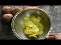 घर पे बनाये क्रिस्पी आलू वेफर्स  | Aloo Wafers With Minty Masala| ઘરે બનાવો ક્રિસ્પી બટાટા ની વેફર