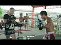 Raw Muay Thai training at Kiatsongrit Gym - Bangkok