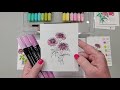 Use Stampin' Blends markers with Watercolor Pencils: Zinnia cards by Patty Bennett