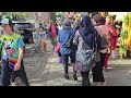 Walking Roosevelt Ave Queens NY Street Food And People / 74th Jackson Heights 4K | April 28, 2024