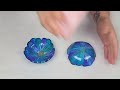 Mini Resin Flower Bowls with Mermaid Colors!