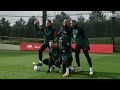 Inside Training: Boss goals and brilliant head tennis ahead of Arsenal