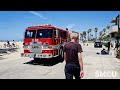 Tense Standoff at Venice Beach: Police Face Aggressive Homeless Man During Camping Enforcement