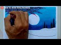 How to Draw Beautiful Moonlight Over the Lake Scenery | Oil Pastels Scenery Drawing