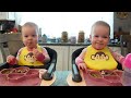 Twins try baked beans!