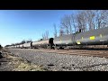 A brisk afternoon of railfanning (ft. CSX 4568, NS 3950, Red Cross container, and more!)
