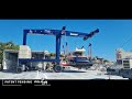 PELICAN LIFT 70ton - Mobile Dockside Crane for Boma Yacht (Italy)