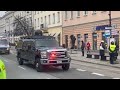 President Joe Biden's Motorcade in Warsaw, Poland, starring the Cadillac 