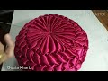 Round pillow smocking Shape Cushion cover design pattern making in hindi at home almofada capiton