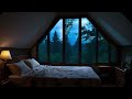 12 Hours Relaxing Sleep Music with Rain Sounds on the Windows - Soft Piano, Rain Sounds for Sleeping