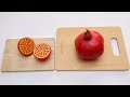 Cutting Fruit, Vegetable, Pumpkin | Wooden vs Real ASMR