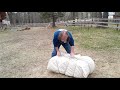 How to Manty a Bale of Hay