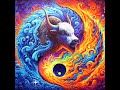 psychedelic balance of fire and water ai art