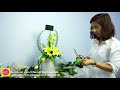 DIY Floral Arrangements for Church|Yellow ROSE Flower 2 Layers|Eps 25