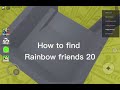 How to find rainbow friends 20 morpth in backrooms morpths #roblox in roblox