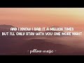 One More Night - Maroon 5 (Lyrics) 🎵