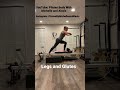 Pilates reformer legs and glute series