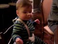 7 Month Old Baby Talking in his Tripp Trapp - Babbling conversation