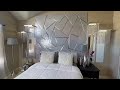 DIY “A NIGHT IN PARIS” HEADBOARD AND WALL SCONCES - INEXPENSIVE HEADBOARD ~ HEADBOARD IDEAS