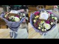 Flowers arrangement with cake | How to make a flower bouquet with cake