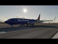 X-Plane 11 | Zibo 737-800 MOD | Southwest 2326 Landing at KSJC