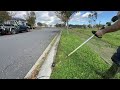 What it's like cutting Wet Weeds in An Australian Winter #satisfying
