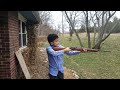 Jackson shooting a 410 shotgun - slug