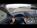 Mercedes Benz W211 E270 CDI 177HP | POV TEST DRIVE on German Highway