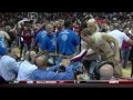 fsu destroys unc fans rush the court