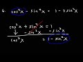 Verifying Trigonometric Identities