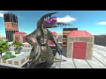 Remastered GODZILLA Invades a City - Animal Revolt Battle Simulator
